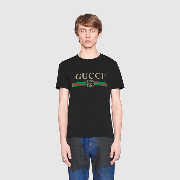 人気 GUCCI Tシャツ コピー ロゴ ウォッシュド Tシャツ 8073003